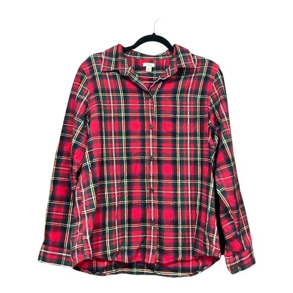 L.L Bean Flannel Women Medium - Picture 1 of 6